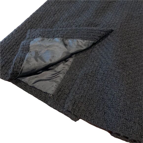 Liz Claiborne Black Wool Blend Pea Coat Sz L - Picture 5 of 8